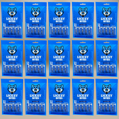 Petisco Cremoso para Gatos Licksy Bites Sabor Atum - 15 Packs (75 unidades)
