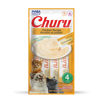 Petisco Cremoso para Gatos Churu Galinha - 15 Packs