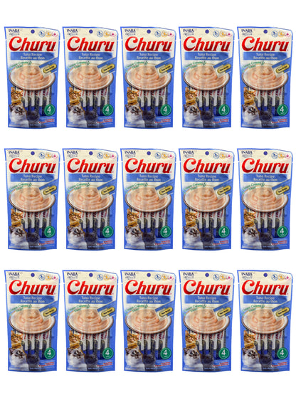 Petisco Cremoso para Gatos Churu Atum - 15 Packs